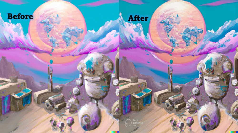 Let's Enhance Before and After