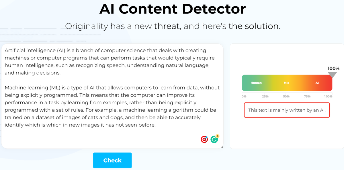 AI content dector 1