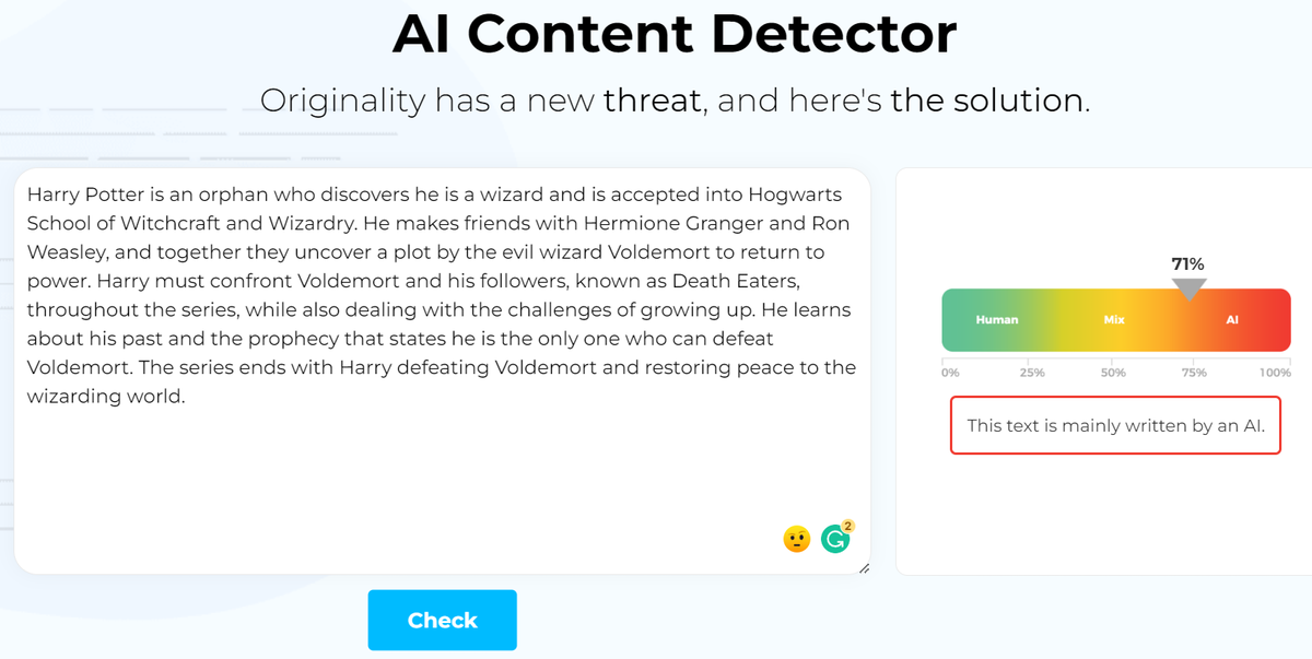 AI content dector 2